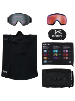 Anon M4S Brille (torisch) + Zusatzbrillenglas + MFI® Face Mask