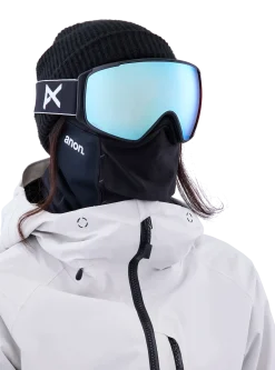 Anon M4S Low Bridge Fit Brille (torisch) + Zusatzbrillenglas + MFI® Face Mask