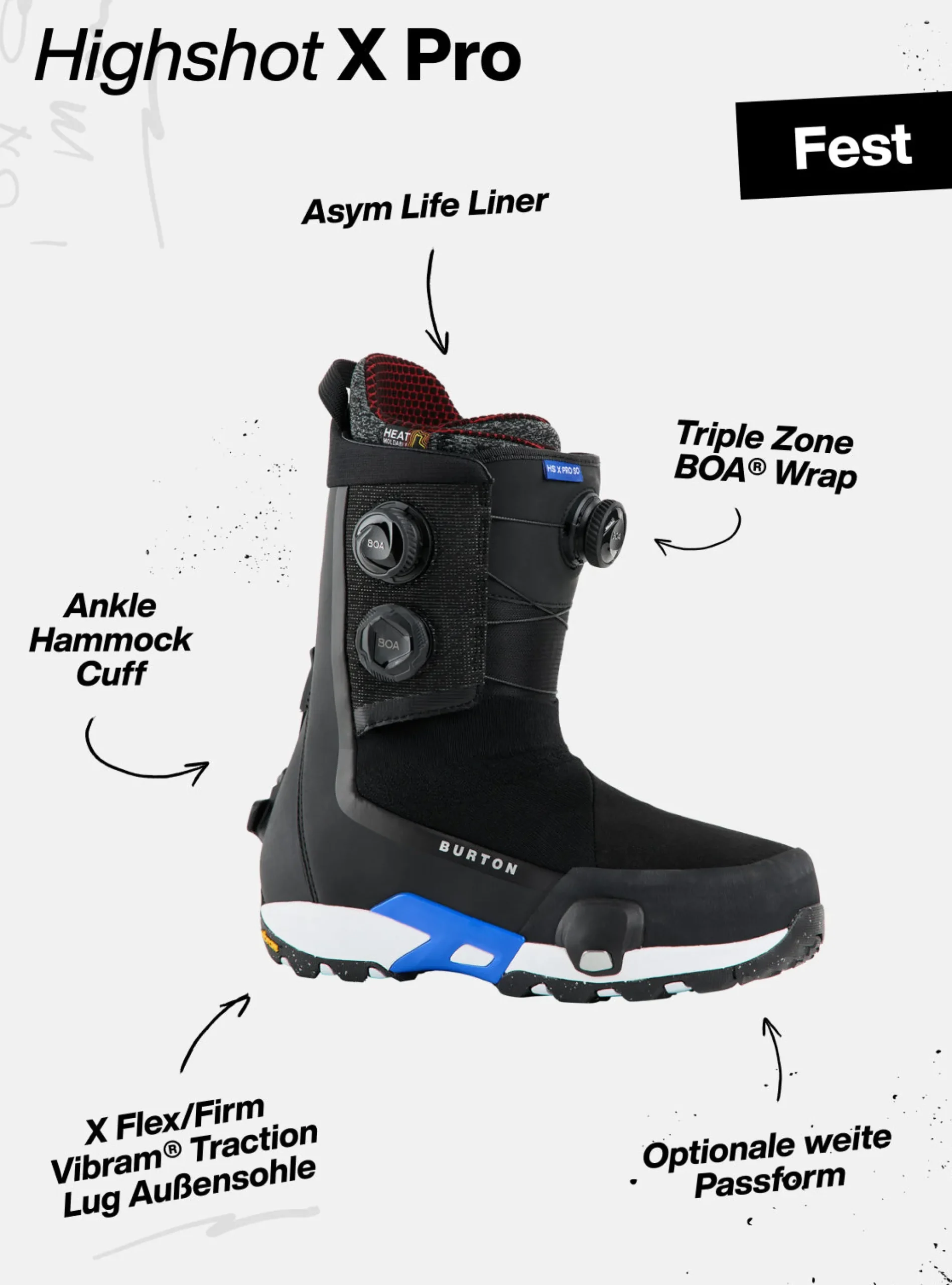 Burton Highshot X Pro Step On® Snowboardboots für Herren