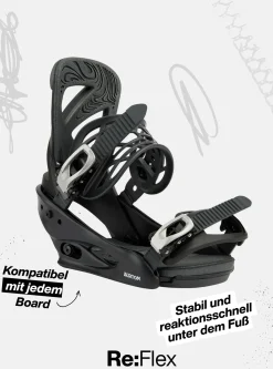 Cartel Re:Flex Snowboardbindungen für Herren