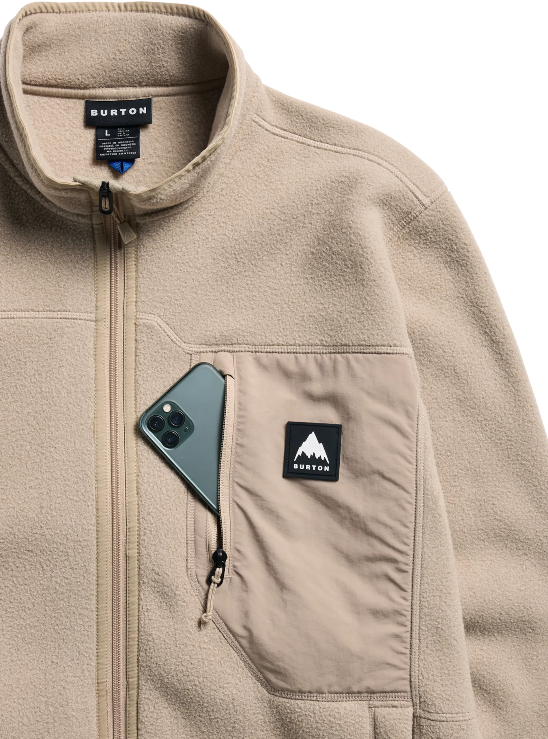 Cinder Fleece mit durchgehendem Reißverschluss für Herren