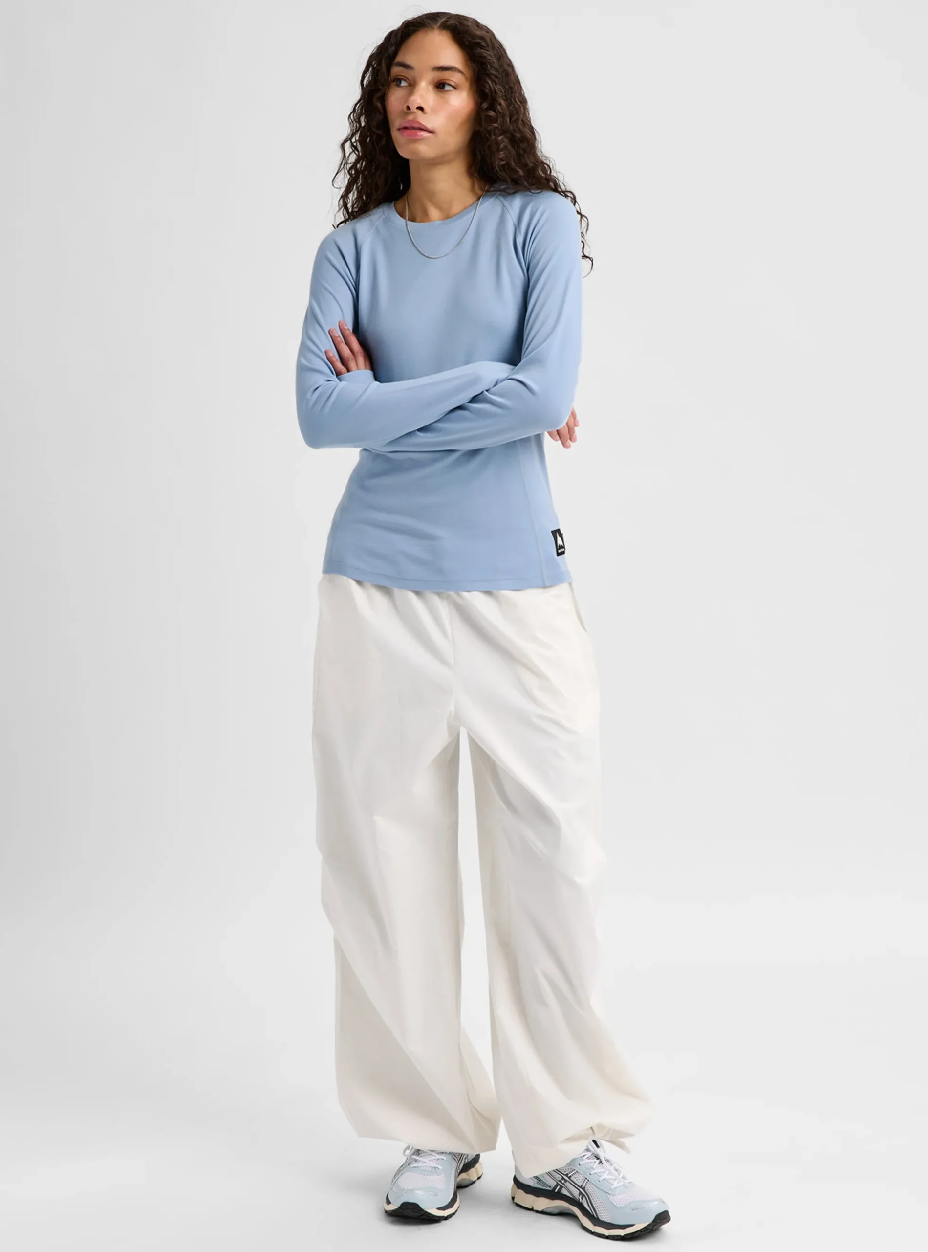 Damen Merino Blend Midweight Base Layer Crew