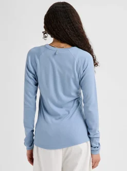Damen Merino Blend Midweight Base Layer Crew