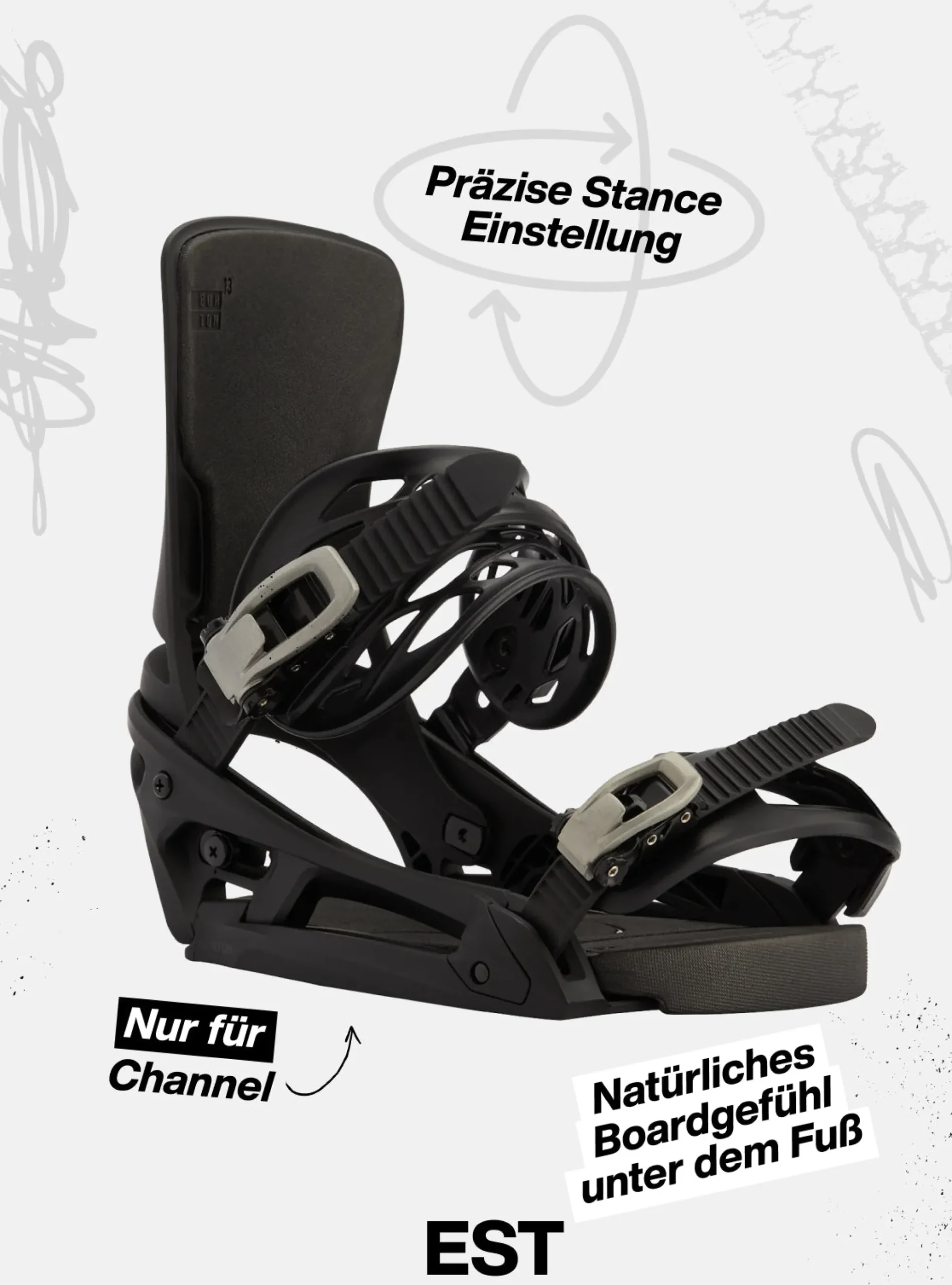 Genesis EST® Snowboardbindungen für Herren